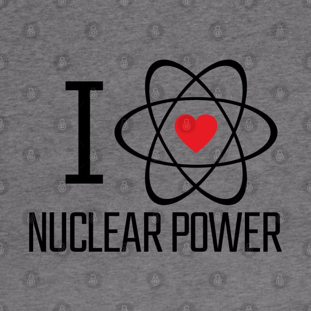 I Love Nuclear Power | Nuclear Energy, Heart, Atom, Climate by Decamega